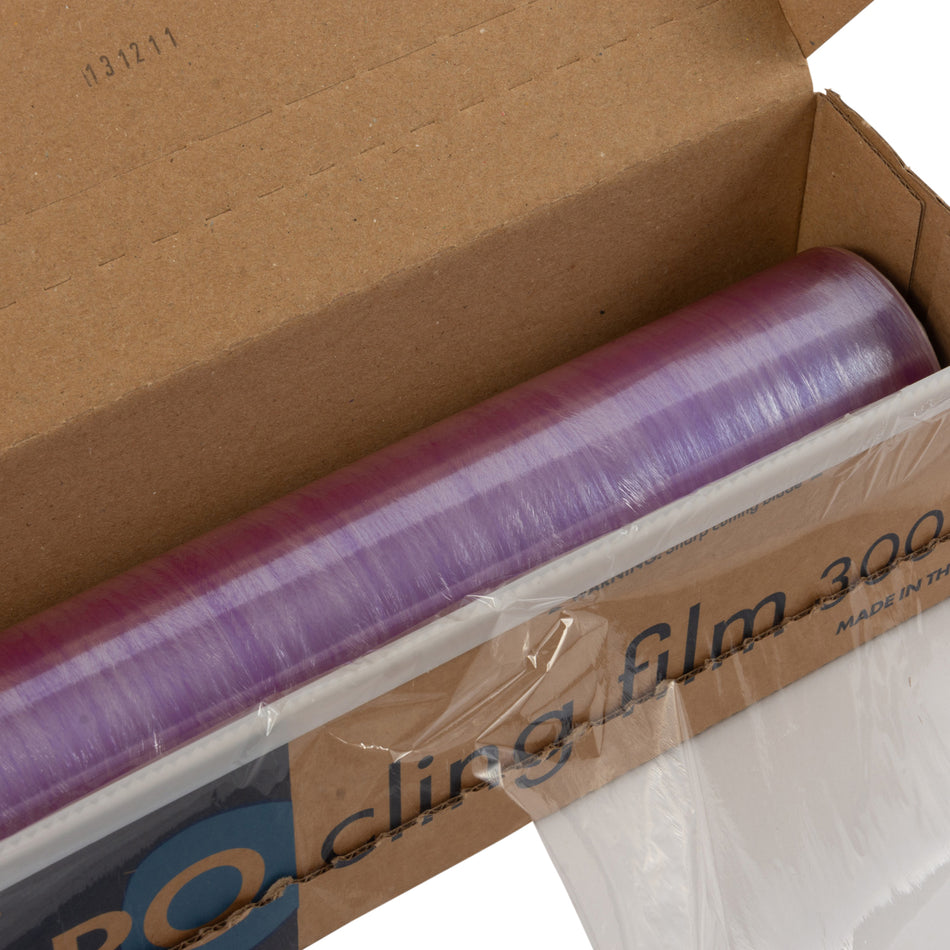 6 Rolls 300mm x 300m Catering Cling Film Roll - Retail Rolls