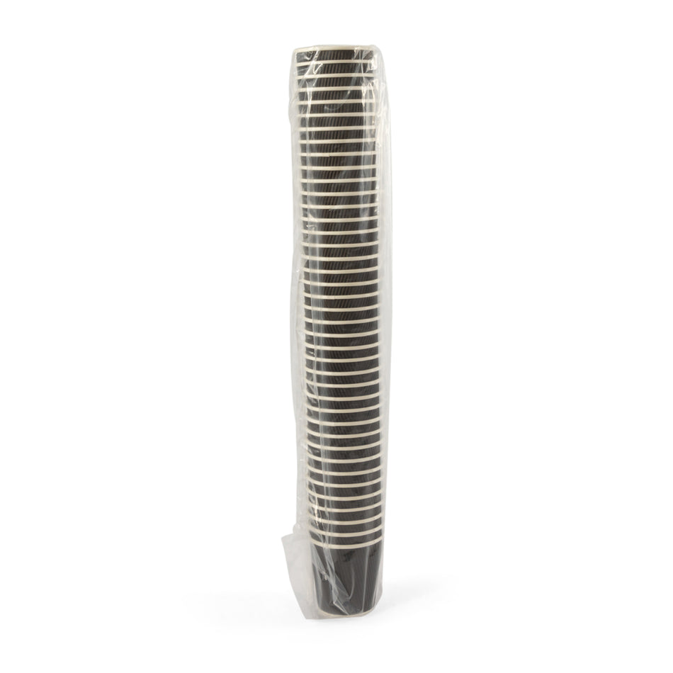 1000 pcs 4oz Black Ripple Espresso Coffee Cups
