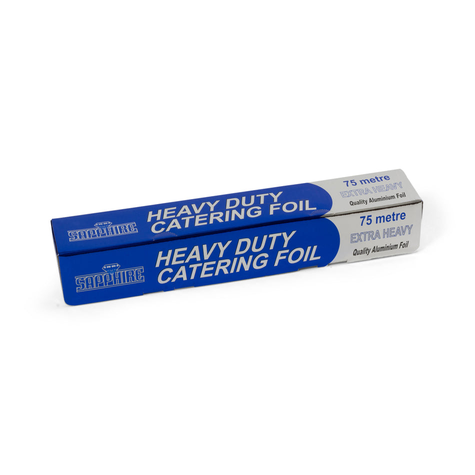 6 Rolls 300mm x 75m Extra Heavy Duty Catering Foil Roll