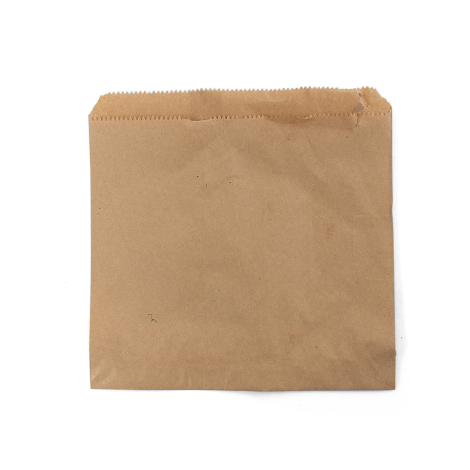 1000 pcs 175mm x 175mm (7" x 7") Brown Paper Counter Bags