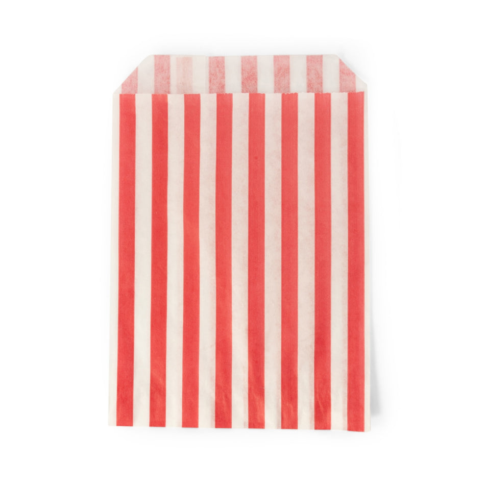 1000pcs Red 5 x 7" Candy Striped Paper Bags