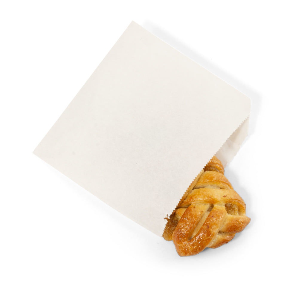 1000 pcs (6") 150mm Square White Paper Counter Bags