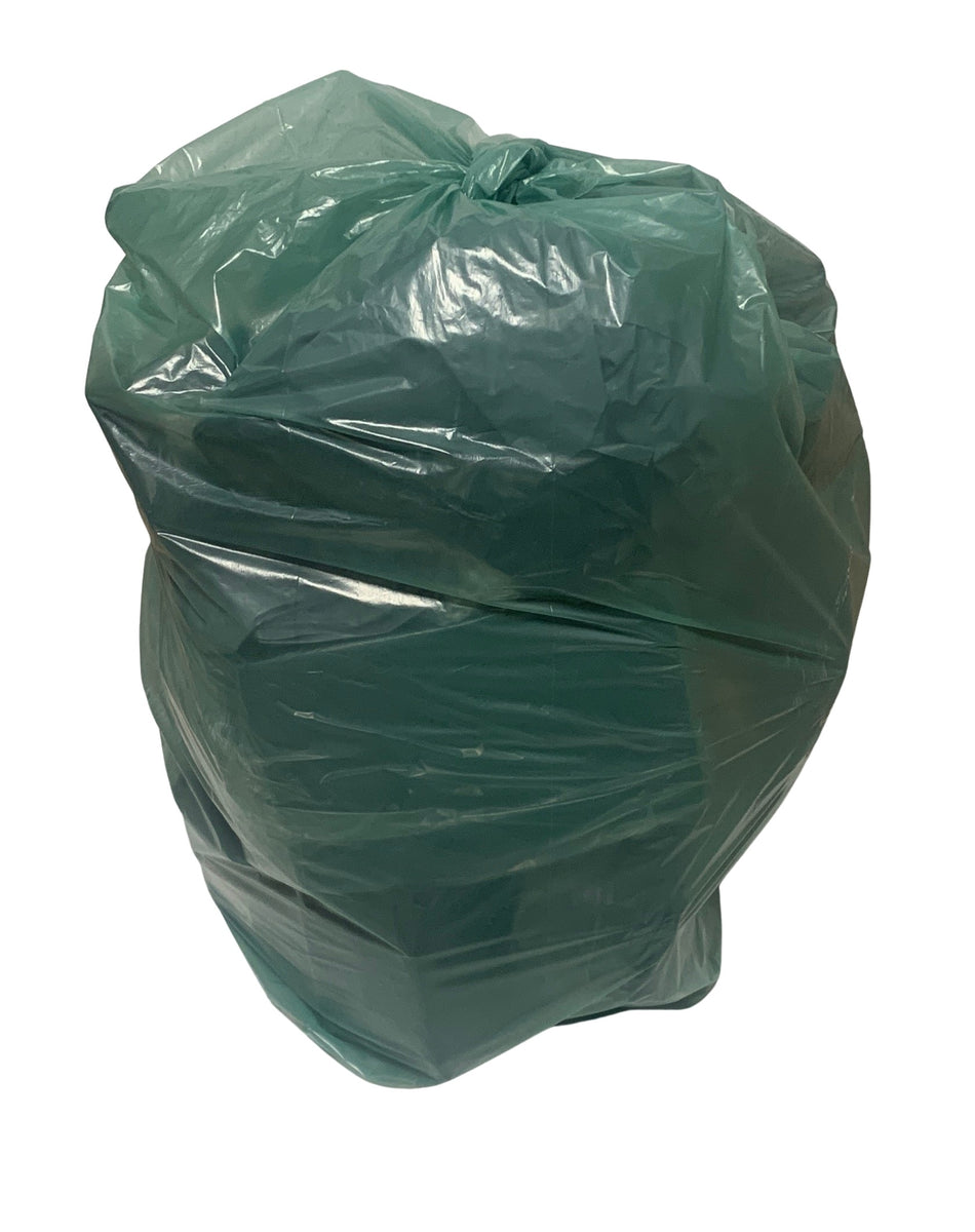 200 pcs Green Loose Recycled Refuse Waste Sacks