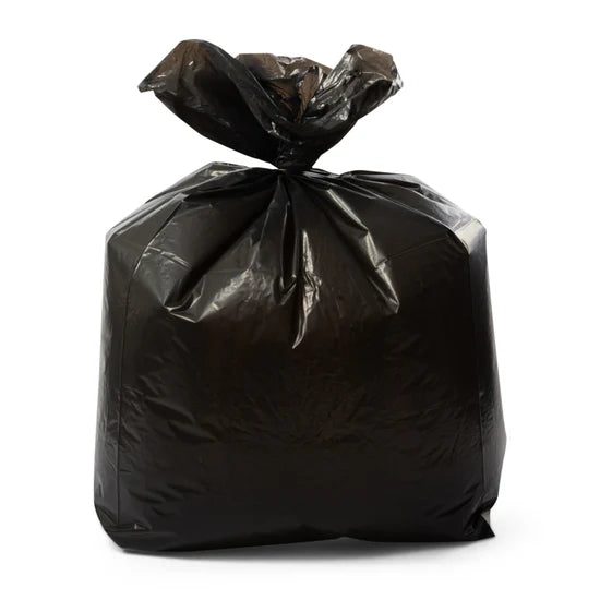 200 pcs 457mm x 812mm x 975mm 160g Loose Recycled Refuse Waste Sacks Black