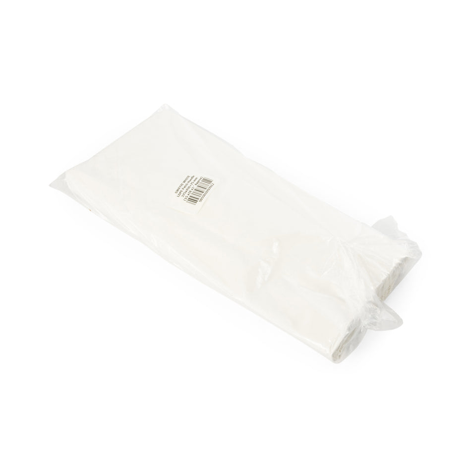 500 pcs 375mm x 450mm+75mm OBG White Punch Out Patch Handle Carrier Bag