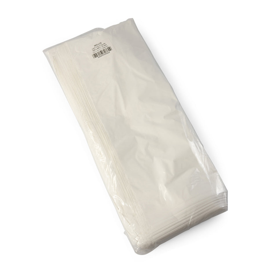 500 pcs 550mm x 450mm+75mm OBG White Punch Out Patch Handle Carrier Bag