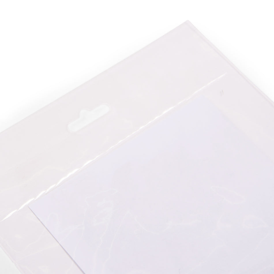 6" x 12"+1.5" Euroslot Clear Polyprop With Resealable Self Adhesive Strip
