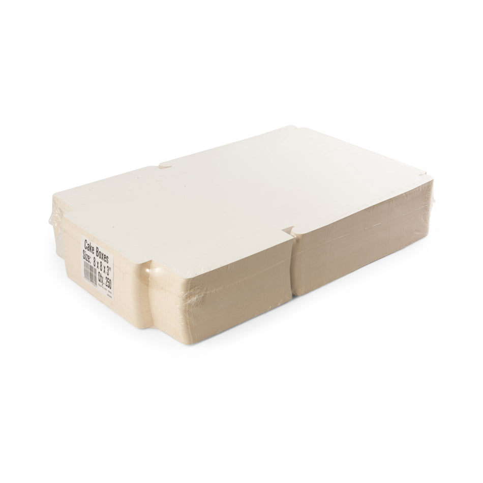250pcs (8") 200mm 1 Piece: Folding Cake Box