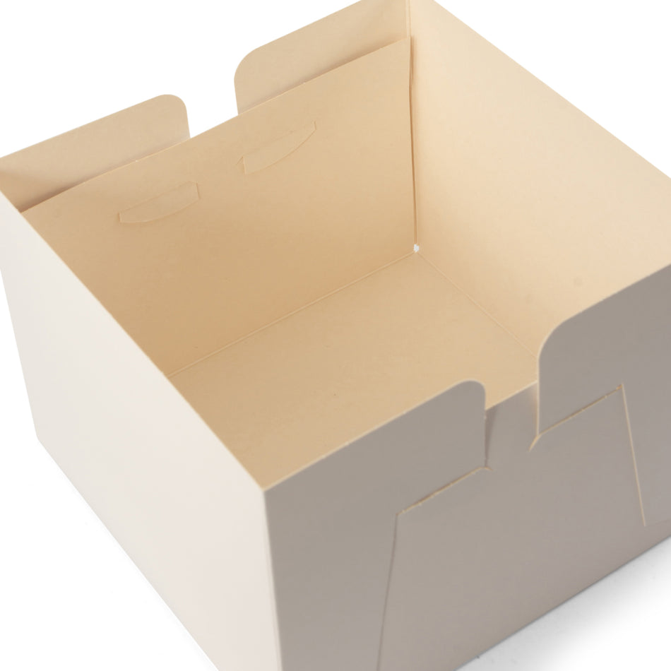 50 pcs (8") 200mm Square 2 Piece Cake Box