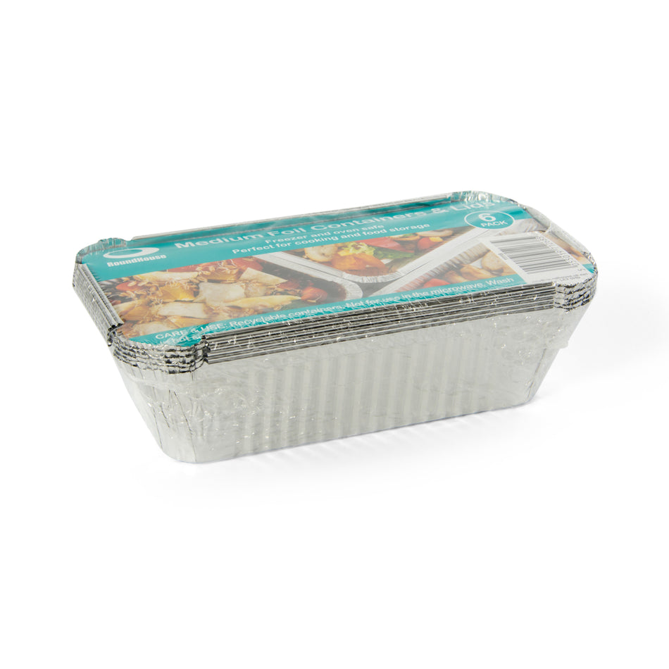 216 pcs No.6a Foil Containers & Lids - Retail Packs