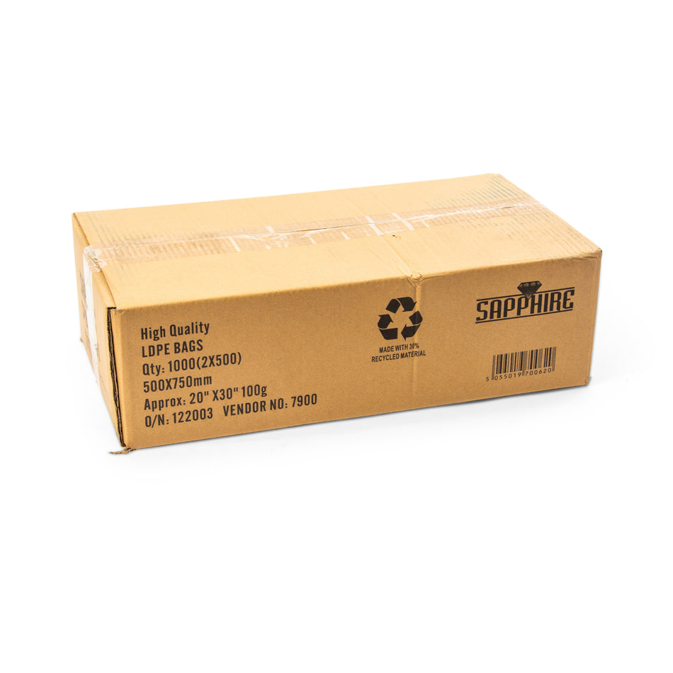 1000 pcs 20" x 30" 100g Poly Bags