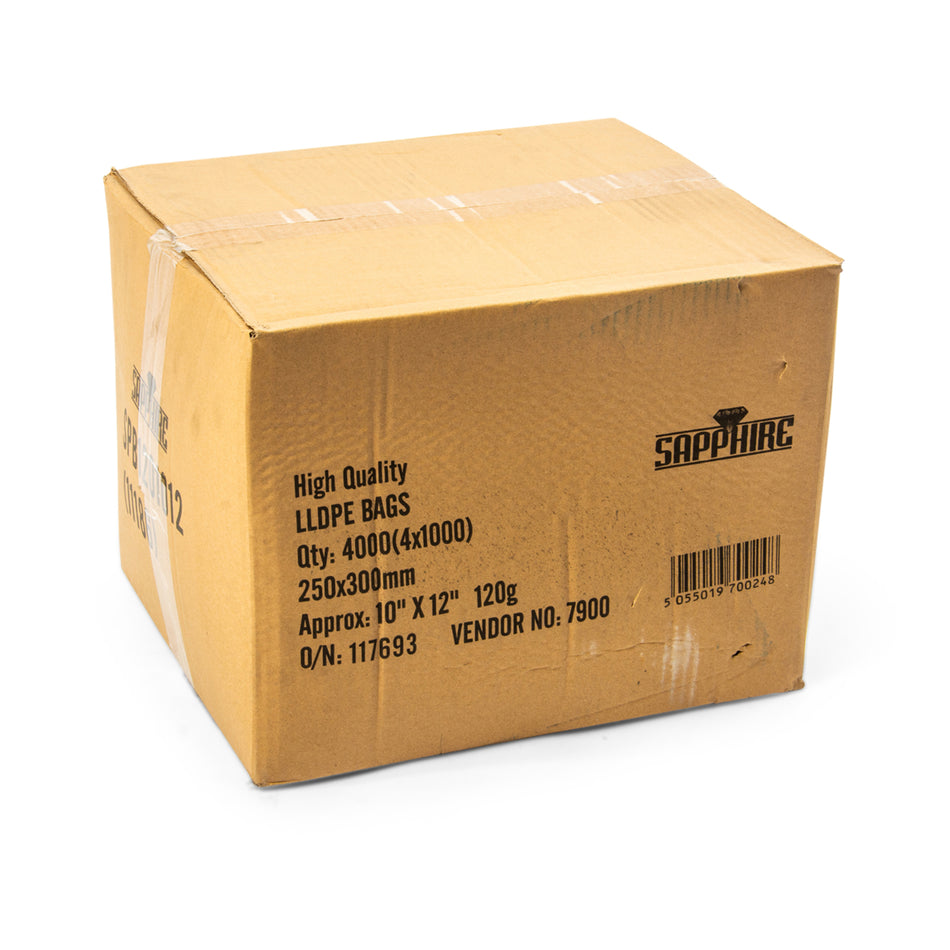 4000 pcs 10" x 12" 120g Poly Bags