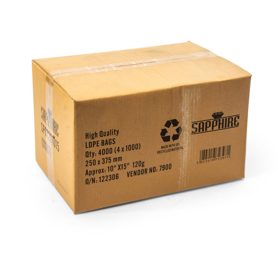 4000 pcs 10" x 15" 120g Poly Bags