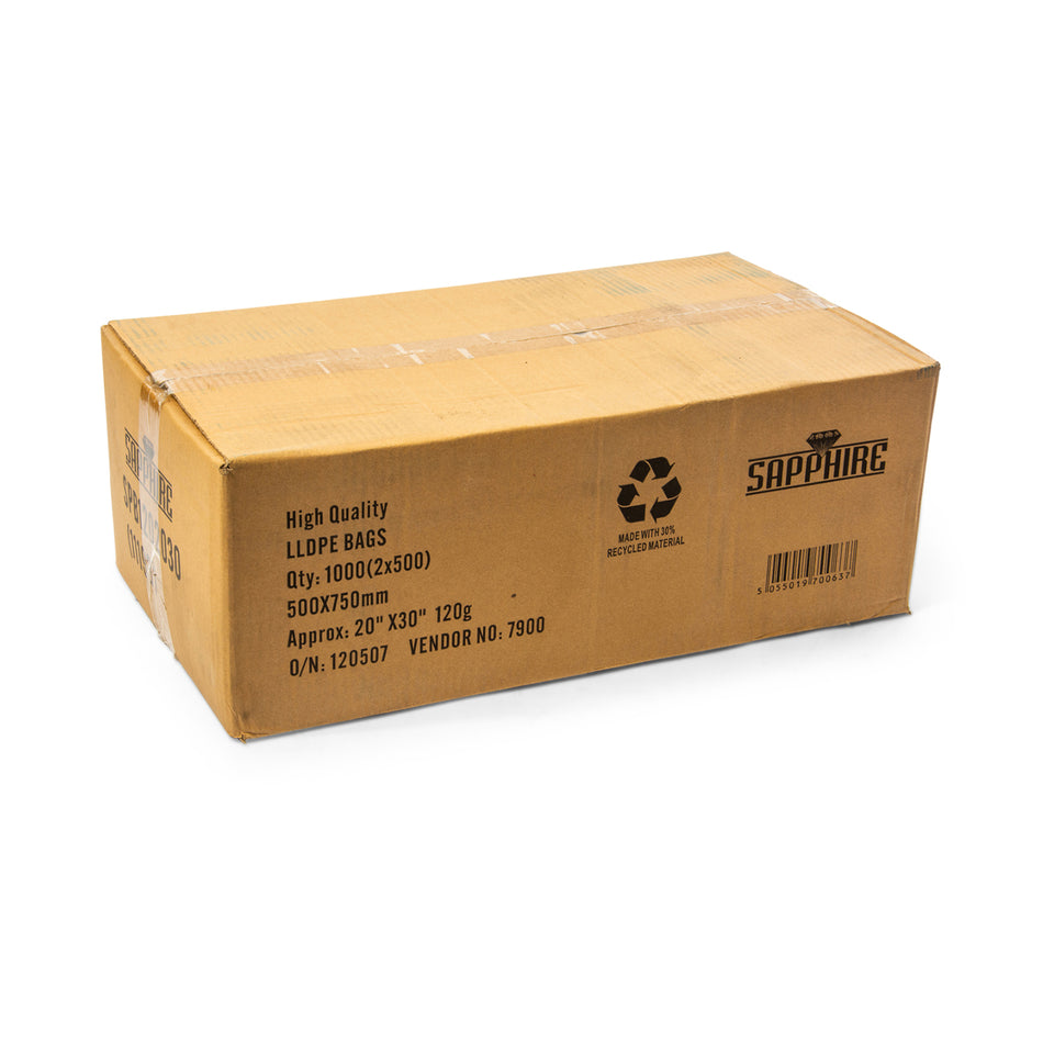 1000 pcs 20" x 30" 120g Poly Bags