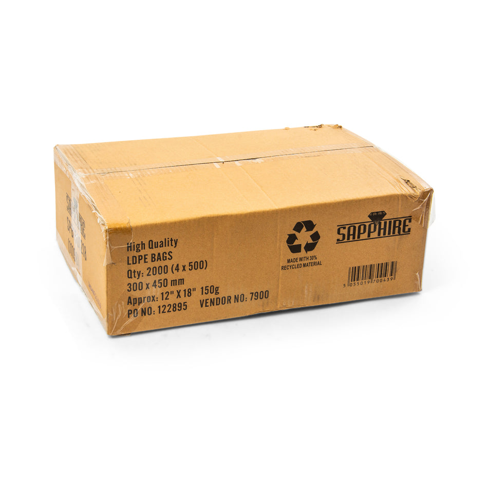 2000pcs 12" x 18" 150g Poly Bag