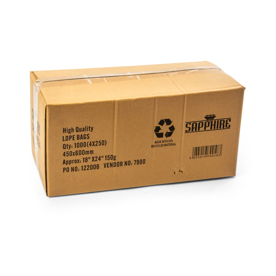 1000pcs 18" x 24" 150g Poly Bag
