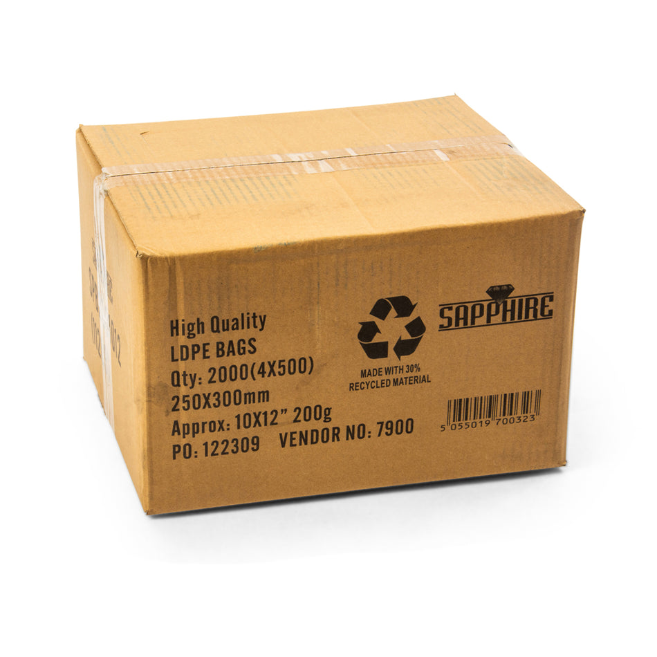 1000 pcs 10" x 12" 200g Poly Bag