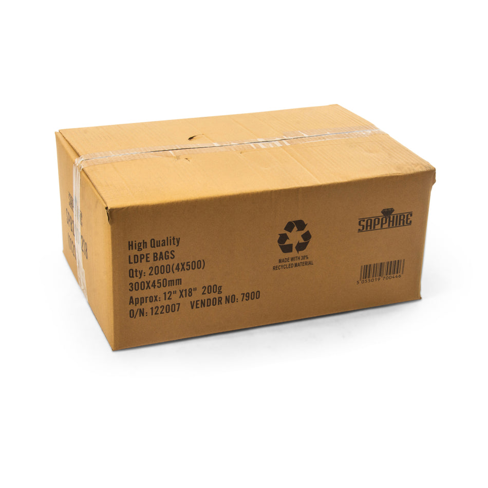 2000 pcs 12" x 18" 200g Poly Bag