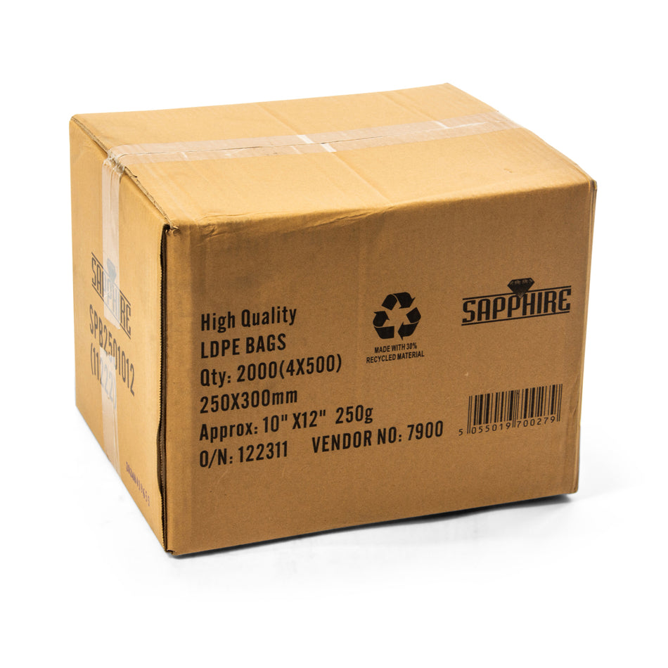 2000 pcs 10" x 12" 250g Poly Bag