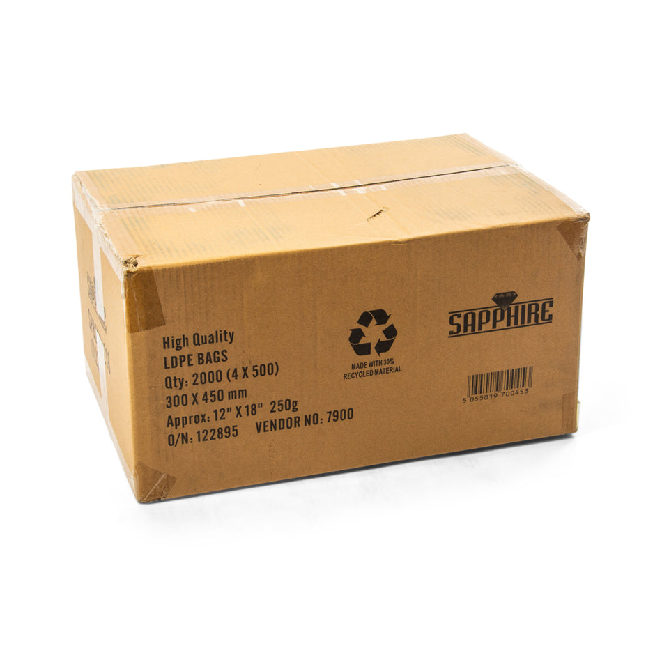 2000 pcs 12" x 18" 250g Poly Bag