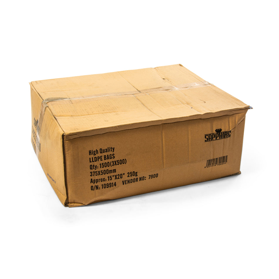 1500 pcs 15" x 20" 250g Poly Bag