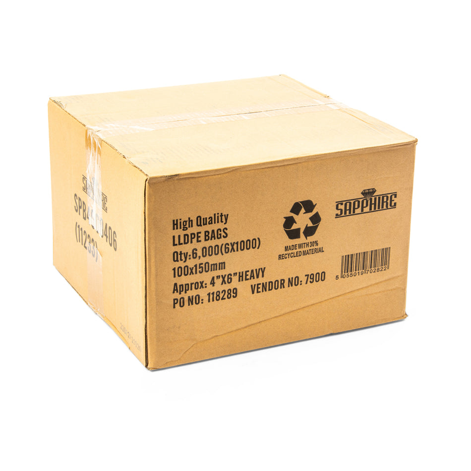 6000 pcs 4" x 6" 400g Poly Bag