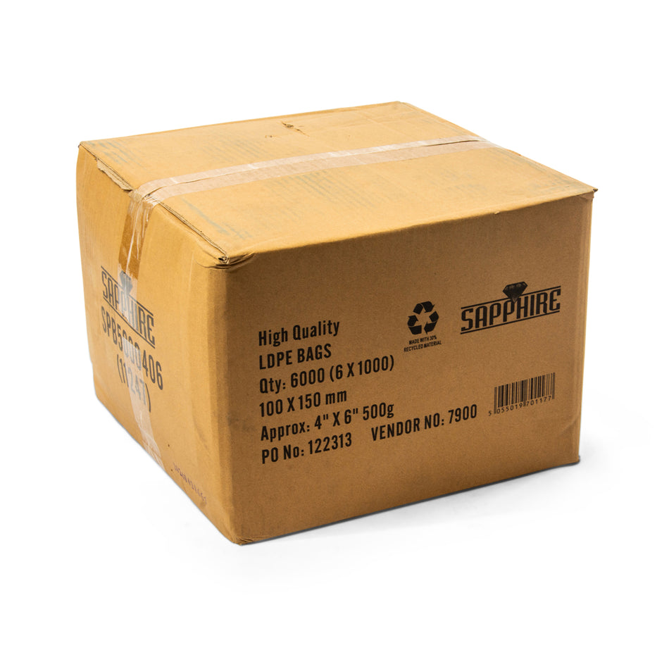 6000 pcs 4" x 6" 500g Poly Bag