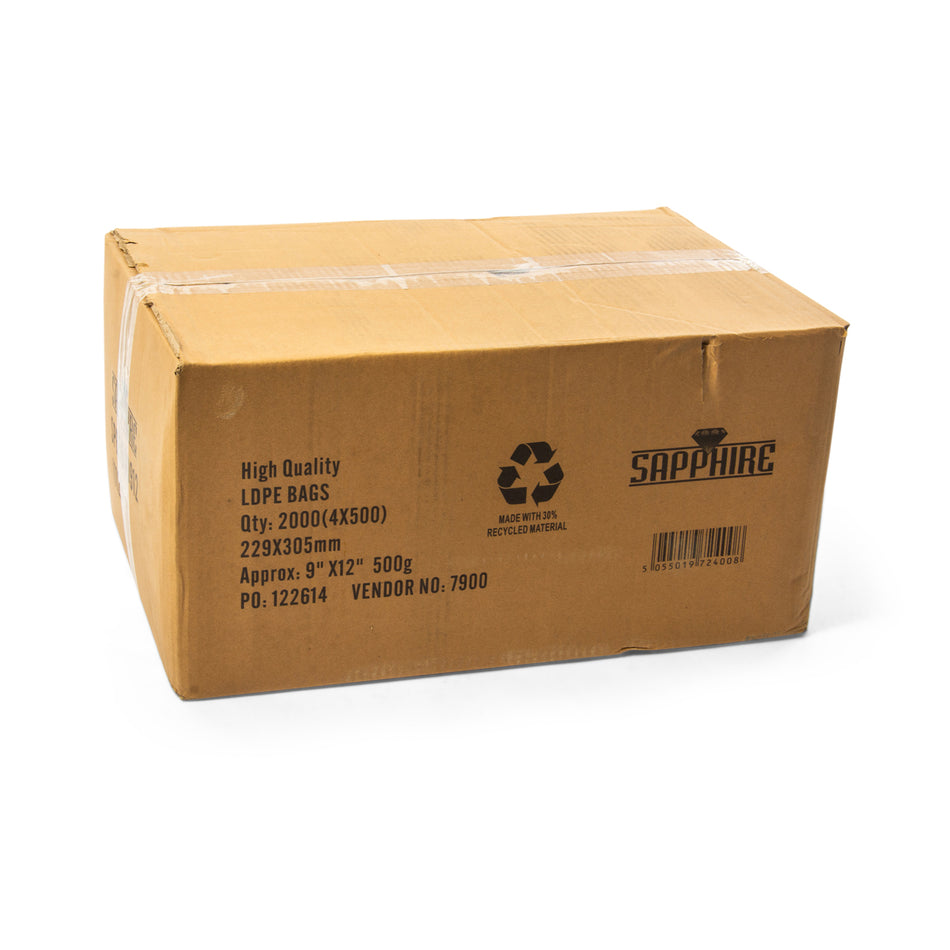 2000 pcs 9" x 12" 500g Poly Bag
