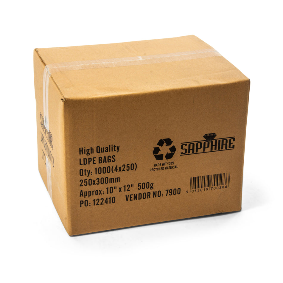1000 pcs 10" x 12" 500g Poly Bag