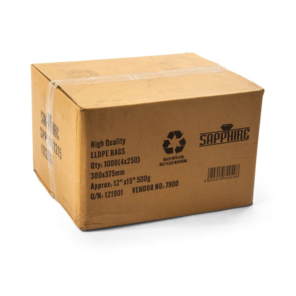 1000 pcs 12" x 15" 500g Poly Bag