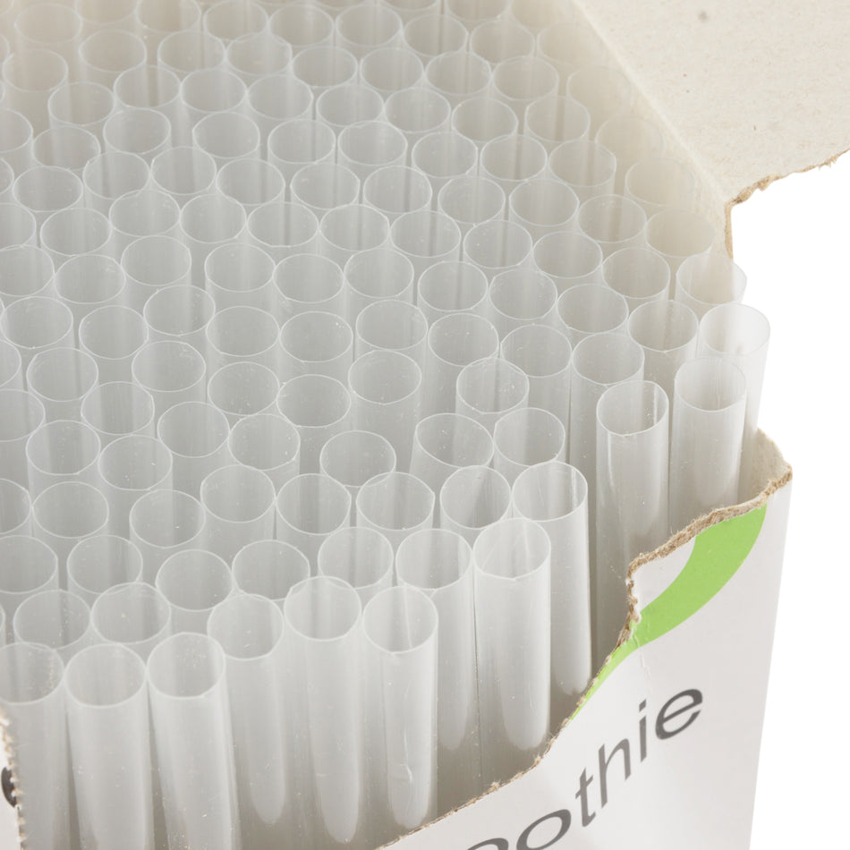 200 pcs Clear Jumbo Smoothie Straws