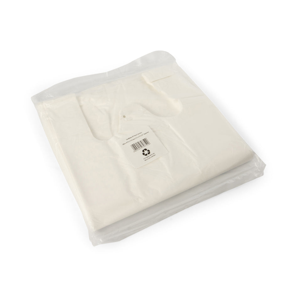800 pcs 280mm x 410mm x 510mm 24mu White Vest Plastic Carrier Bags