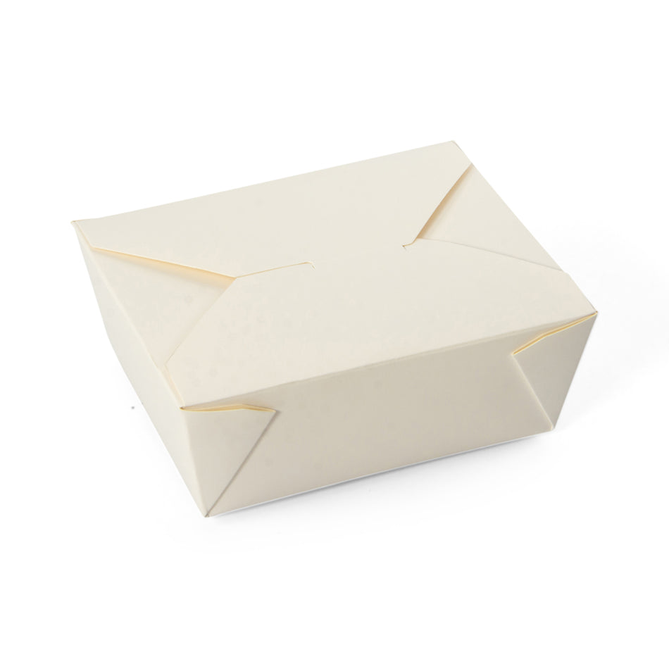 300 pcs No.8 White Takeaway Leakproof Box