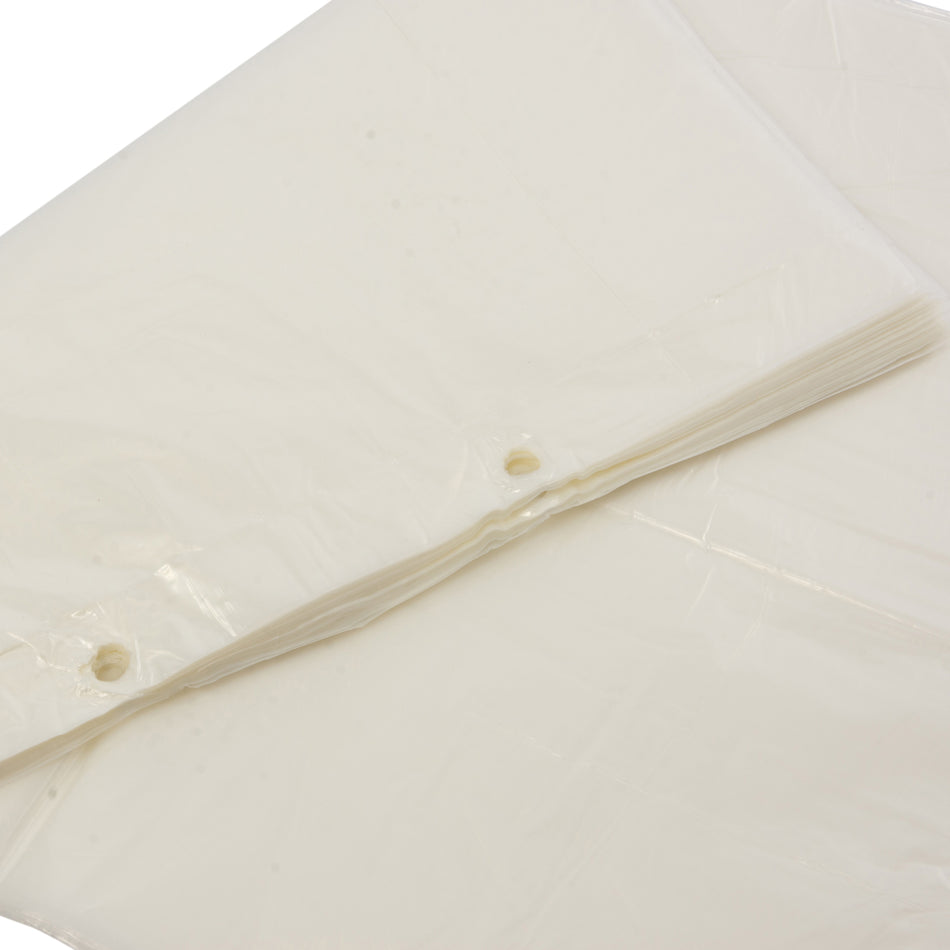 1000 pcs 375mm x 475mm+25mm Super Strong Clear Natural Waste Refuse Sacks