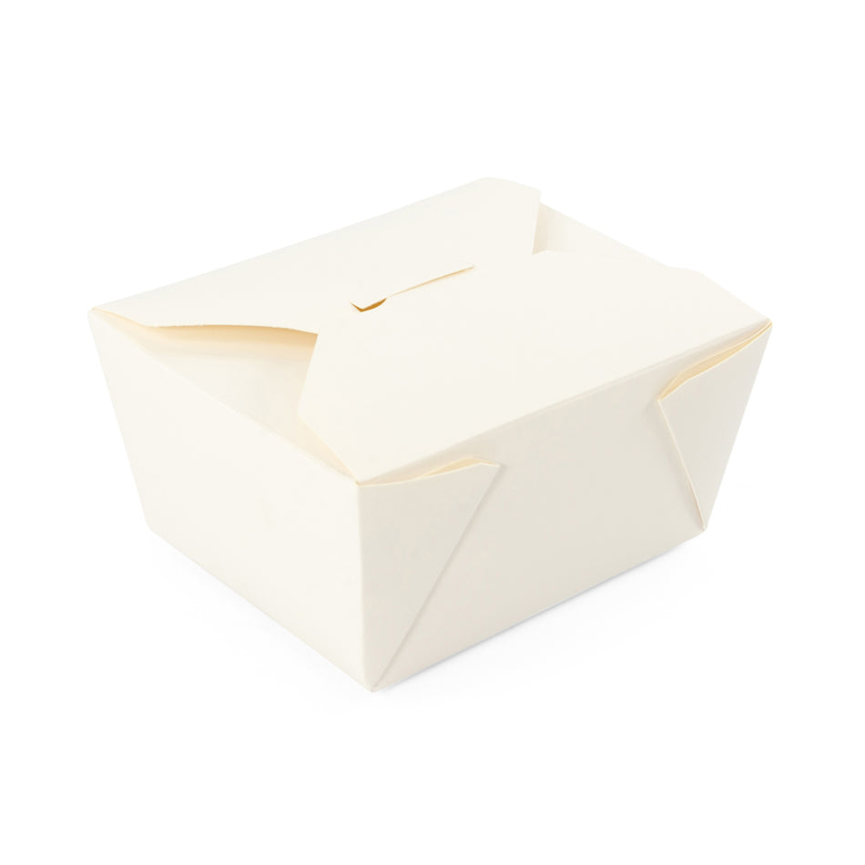 450 pcs No.1 White Takeaway Hot Food Leakproof Box