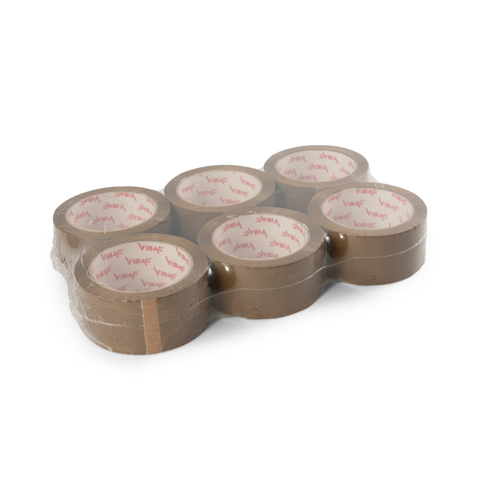 36 Rolls VIBAC 48mm x 66m 832 Low Noise Brown Tape