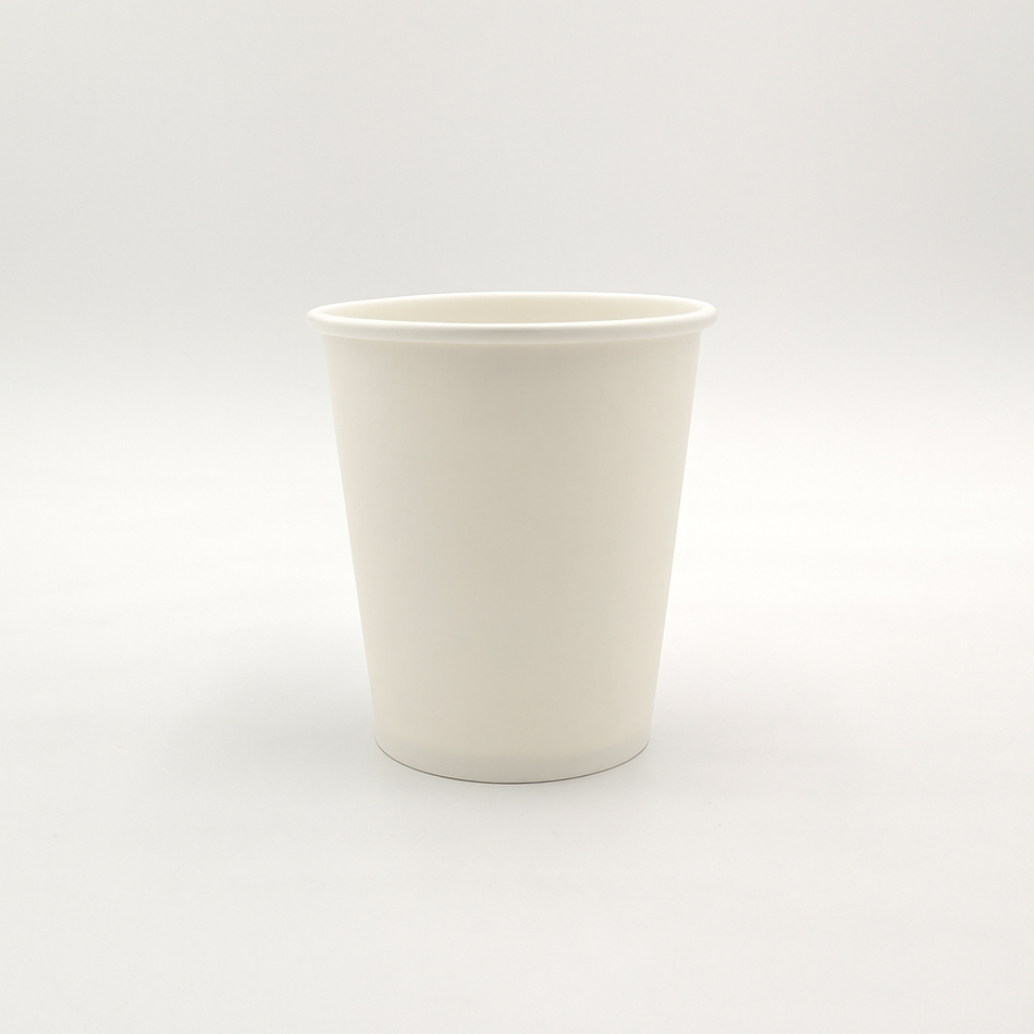 1000 pcs 8oz White Single Wall Coffee Cups