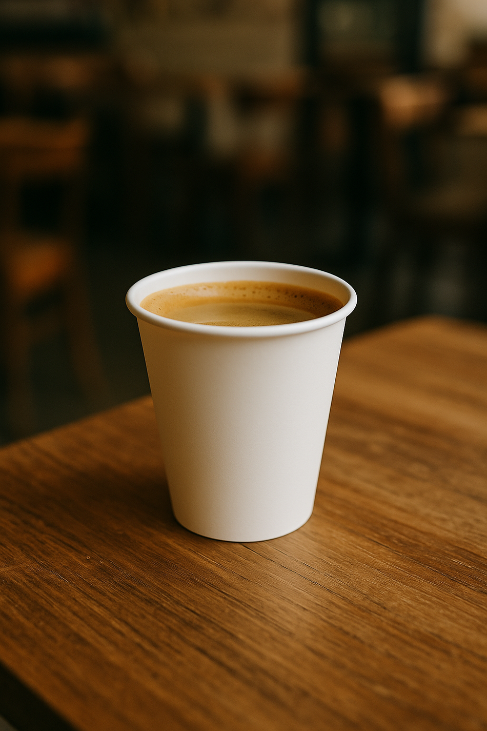 1000 pcs 8oz White Single Wall Coffee Cups
