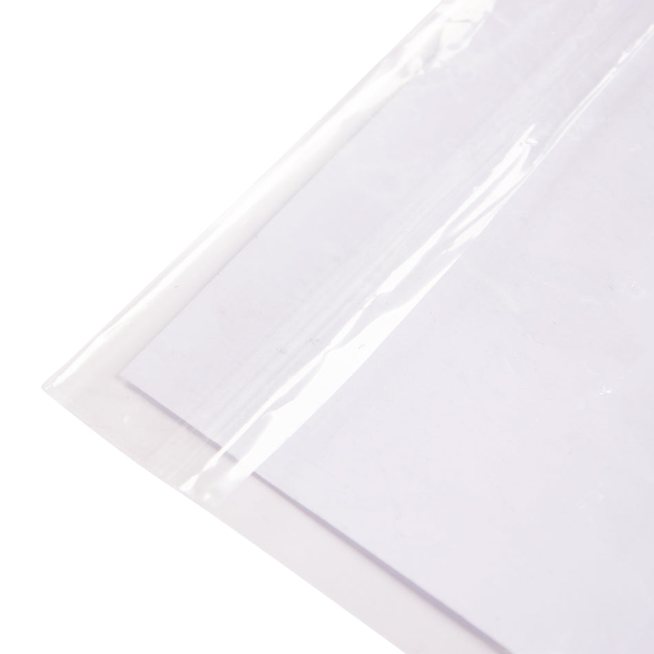 1000 pcs 9" x 12"+1.5" Clear Polyprop With Resealable Self Adhesive Strip