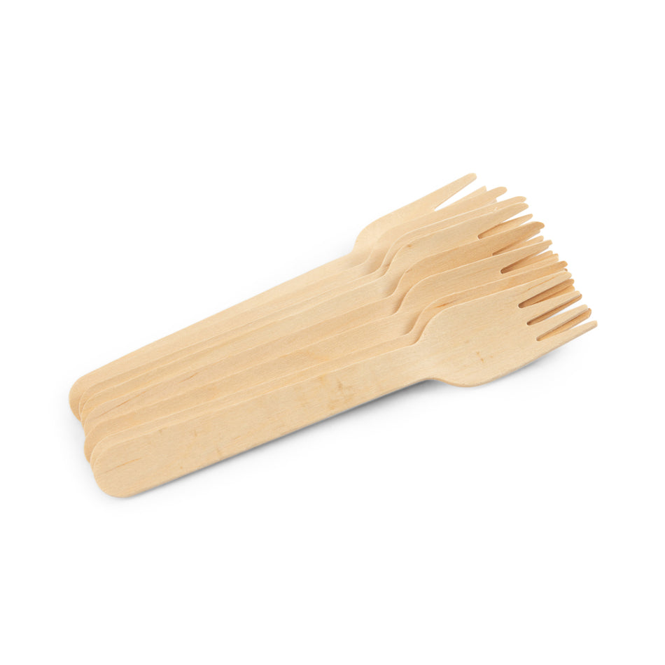 2000 pcs Box Of Wooden Eco Friendly Takeaway Forks