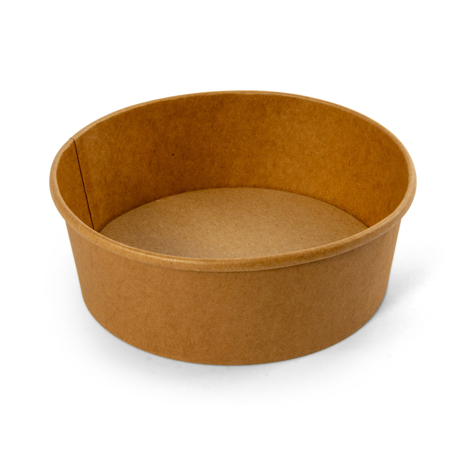 200 pcs 1080cc 38oz Kraft Food Bowls & Lids