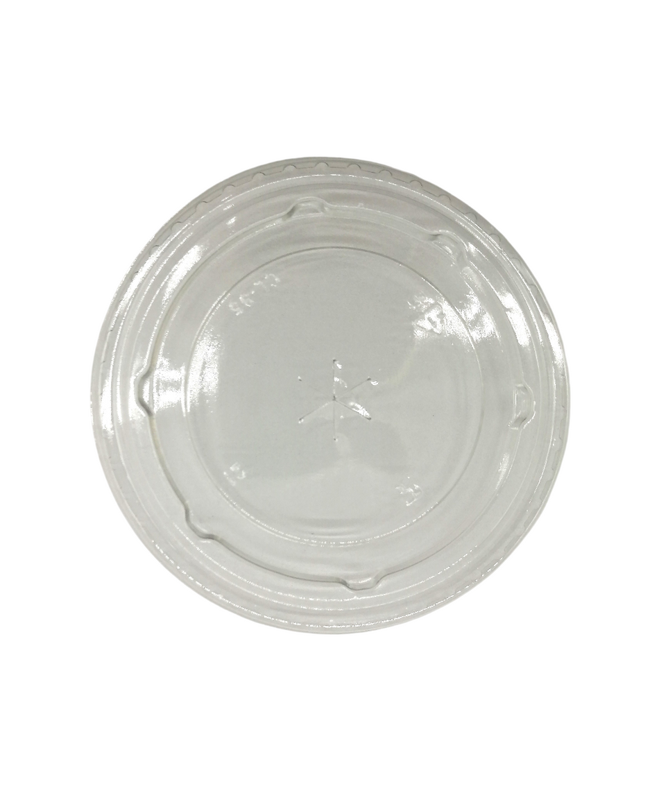 1000 pcs Flat Lids with Straw Slot to fit 12-16oz PET cups