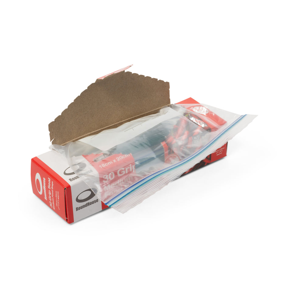 720 Bags (24 Packs of 30) 180mm x 230mm Medium Snap Seal Food Bags