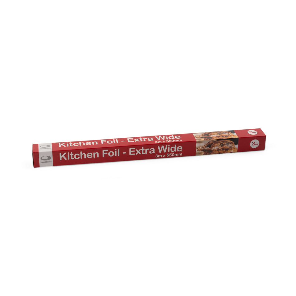 36 Rolls 550mm x 3m Extra Wide Foil Roll - Retail Rolls