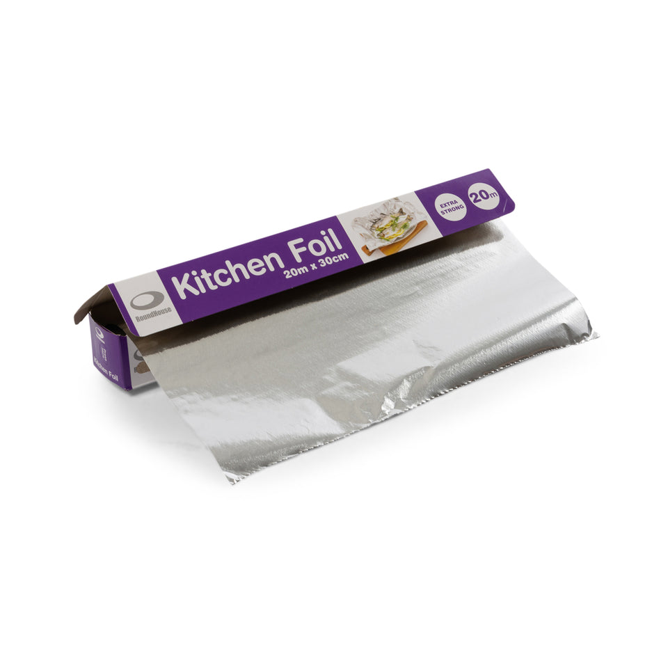 24 Rolls 300mm x 20m Extra Strong Aluminium Kitchen Foil - Retail Rolls