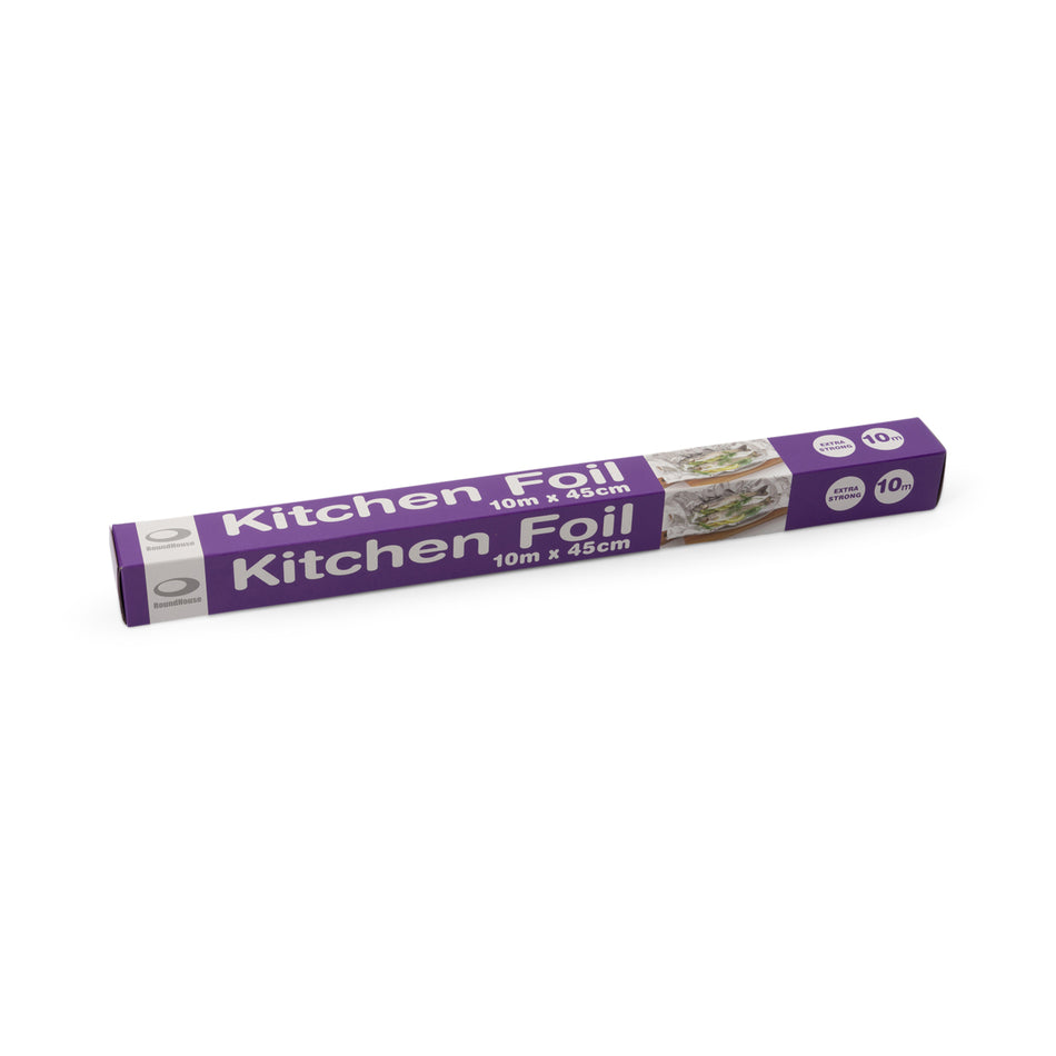 24 Rolls 450mm x 10m Kitchen Aluminium Foil Extra Strong - Retail Rolls