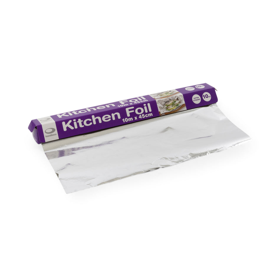 24 Rolls 450mm x 10m Kitchen Aluminium Foil Extra Strong - Retail Rolls