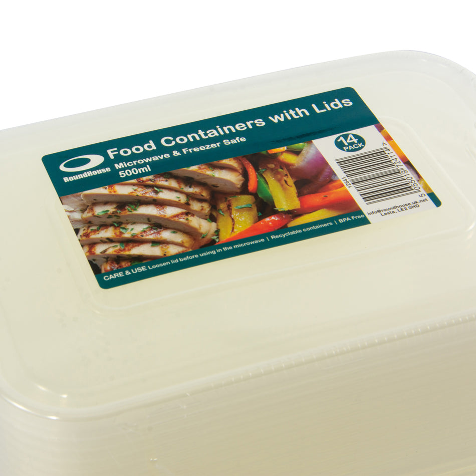 280 pcs 500ml Rectangle Microwave Food Container