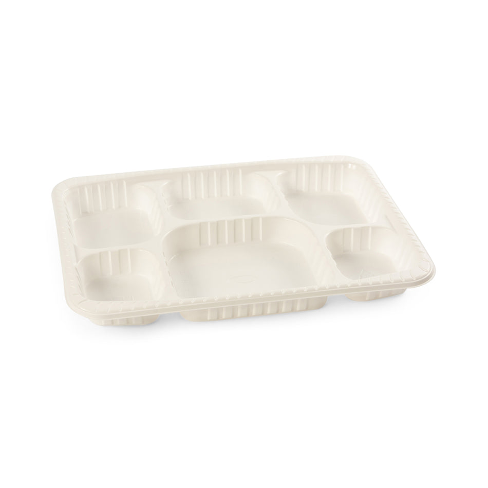 200 pcs Thali Plastic 6 Section Disposable Party Plates