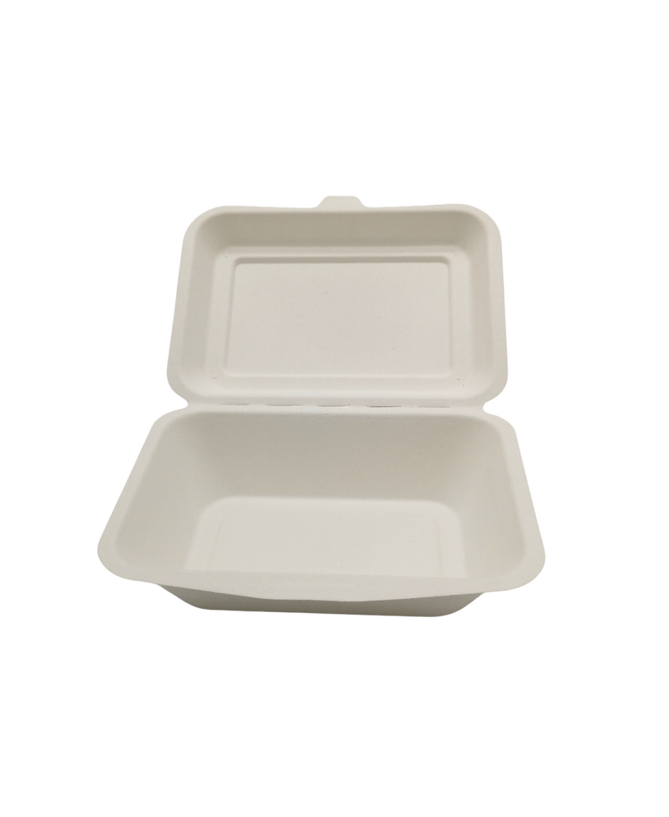 500 pcs 7" x 5" Bagasse Takeaway Burger Box